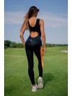 Спортивный комбинезон Sexy Black with Orange