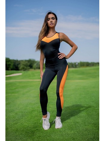 Спортивный комбинезон Sexy Black with Orange