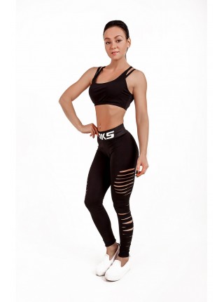 Лосины Black Classic с разрезами