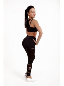 Лосины Black Classic с разрезами