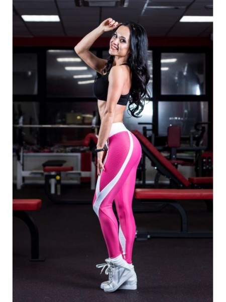 Лосины Lacrimosa "Pink & White"