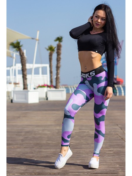 Лосины Purple Military