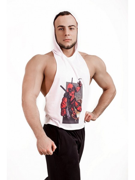 Майка D.Pool с капюшоном