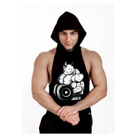 Майка Rhino BLACK с капюшоном