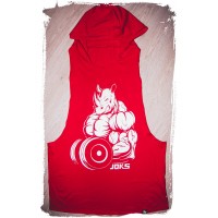 Майка Rhino RED с капюшоном