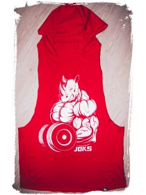 Майка Rhino RED с капюшоном