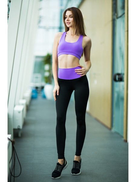 Спортивный комплект High Waist Lavender