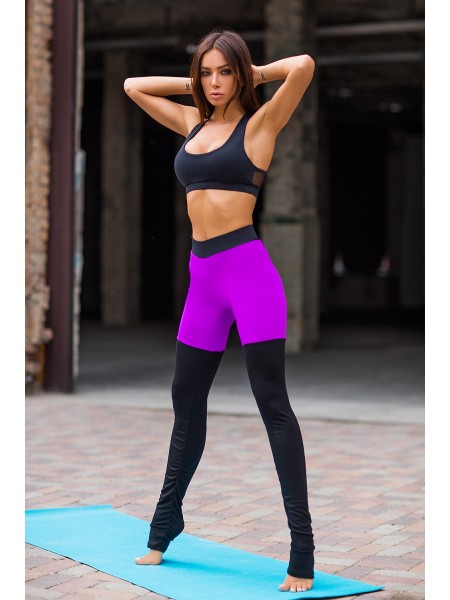 Спортивный комплект Yoga Tender Violet Black Net