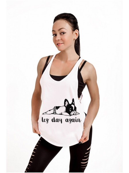 Майка Leg Day Again