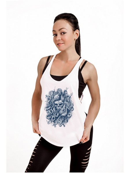 Майка Mermaid Skull