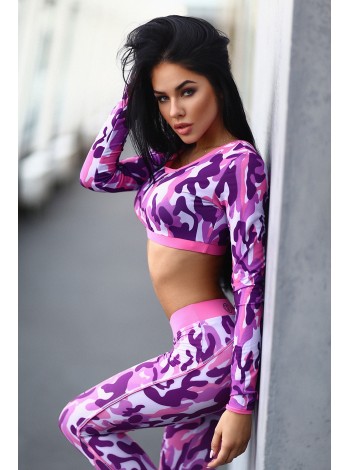 Спортивный топ Como Pink (Long sleeve)